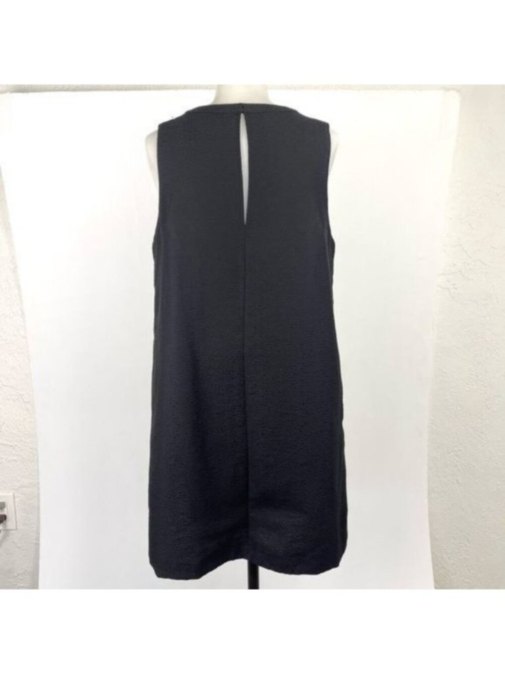 Robert Rodriguez shift mini dress/tunic Black Sleeveless Silver Side Zippers 6 - Picture 9 of 11